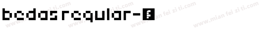 bedas regular字体转换